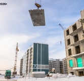 Ход строительства дома 1.9 в ЖК Родные росы -