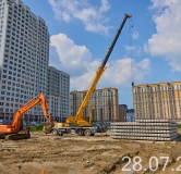 Ход строительства дома 16 в ЖК Форсо -