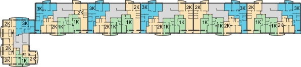 Планировка 1 этажа в доме Позиция 4 в ЖК Спутник