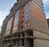 Ход строительства дома литер 3, 6 этап в ЖК Кутузовский -