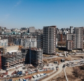 Ход строительства дома 3, секция 1-4 в ЖК Беринг -
