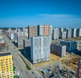 Ход строительства дома 12.6 в ЖК First -