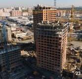 Ход строительства дома 33 в ЖК Весенний квартал -