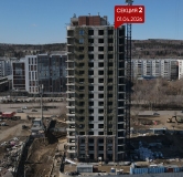 Ход строительства дома 1 в ЖК Бродский -
