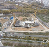 Ход строительства дома 1 в ЖК Голос Заря -