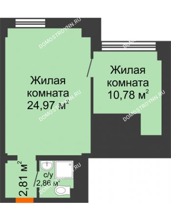Студия 41,42 м² - Апарт-Отель Гордеевка
