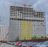 Ход строительства дома 5, секция 4.1, 4.2 в ЖК Красное Яблоко -