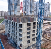 Ход строительства дома 2, корпус 4, 2 этап в ЖК Чижи -