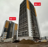 Ход строительства дома 69-1-2 в ЖК Новое Побережье -