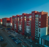 Ход строительства дома 48 в ЖК Вишневая Горка -