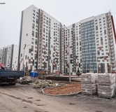 Ход строительства дома 1, секции А,Б,В в ЖК Новая Дема -