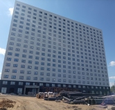 Ход строительства дома 1 в ЖК Лугометрия -