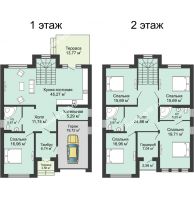 "Венеция" 240 м² 240 м², КП Ясная Поляна - планировка