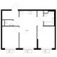 2 комнатная квартира 51,4 м² в ЖК Савин парк, дом корпус 7 - планировка