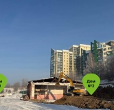 Ход строительства дома 2 в ЖК На Кузьмихе -