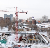 Ход строительства дома 1 в ЖК Страна. Тополёвая -