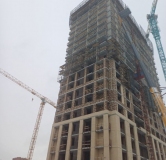 Ход строительства дома 1 в ЖК Расцветай на Кропоткина -