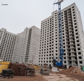 Ход строительства дома 1.3.1, секции А,Б,В в ЖК Новая Дема -