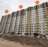 Ход строительства дома 32 в ЖК Авиатоr -