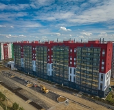 Ход строительства дома 47 в ЖК Вишневая Горка -