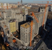 Ход строительства дома ГП-8 в ЖК Айвазовский City -