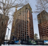 Ход строительства дома 4 в ЖК Никс Про на Лесопарковой -