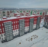 Ход строительства дома 50 в ЖК Вишневая Горка -