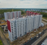 Ход строительства дома 48 в ЖК Вишневая Горка -
