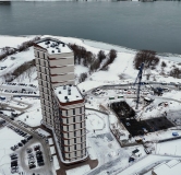 Ход строительства дома 3, секция 1-4 в ЖК Беринг -