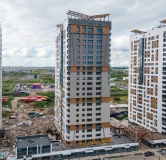 Ход строительства дома 1, корпус 1,2 в ЖК Чижи -