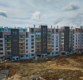 Ход строительства дома 1 в ЖК Атмосфера -