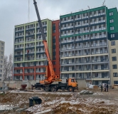 Ход строительства дома 1.3 в ЖК Патриот -