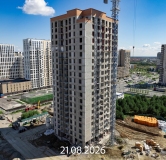Ход строительства дома 10 в ЖК Прео-8 -