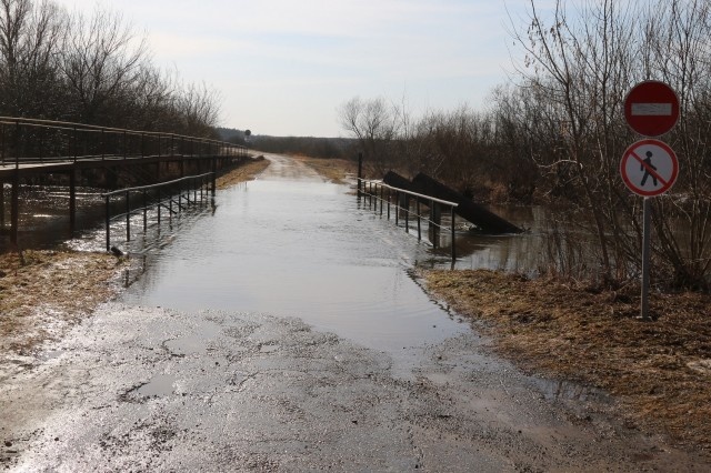 Затоплен мост через реку Керженец в Семеновском районе - фото 1