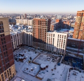 Ход строительства дома секция 1.2 в ЖК 19/56. Кварталы Телецентра -