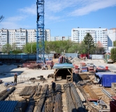 Ход строительства дома 1 в ЖК Авторы на Годовикова -