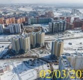 Ход строительства дома № 13а в Микрорайон Нанжуль-Солнечный -