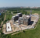 Ход строительства дома 1-4 в ЖК Зеленый Город -
