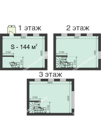 7 комнатная квартира 144 м² в КП Слобода, дом № 113 (144 м2 и 78 м2)
