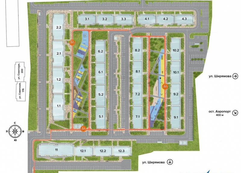 Дом 8, секция 8.1, 8.2 в ЖК Авиатор (Авиатоr) - фото 2