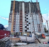 Ход строительства дома 7.1 в ЖК Уральский -