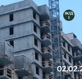 Ход строительства дома 132а.1 в ЖК Семья -