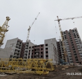 Ход строительства дома № 57, 2 этап, секция 3,4,5 в ЖК Перемена -