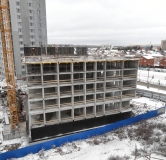 Ход строительства дома 1Д в ЖК На Тенистой -