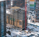 Ход строительства дома 10/1, секция 6,7 в ЖК Ясный Берег -