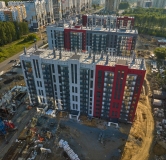 Ход строительства дома В.1, 1 этап в ЖК Краснопольский -