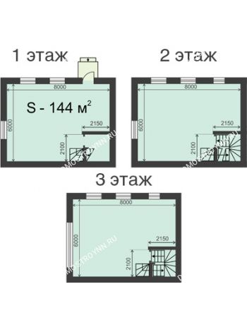 7 комнатная квартира 144 м² в КП Слобода, дом № 113 (144 м2 и 78 м2)