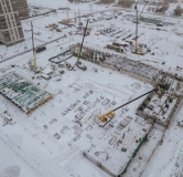 Ход строительства дома 10, корпус 1 в ЖК Остров-сад -