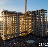 Ход строительства дома № 1 (1713) в ЖК Сибирский -