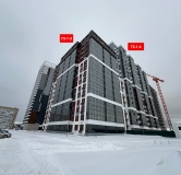 Ход строительства дома 73-1-4 в ЖК Компас -